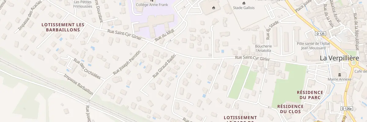 Plan du 413 Rue Saint-cyr-girier à La Verpillière