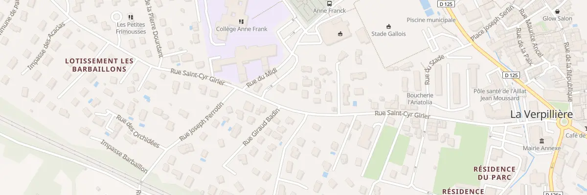Plan du 430 Rue Saint-cyr-girier à La Verpillière