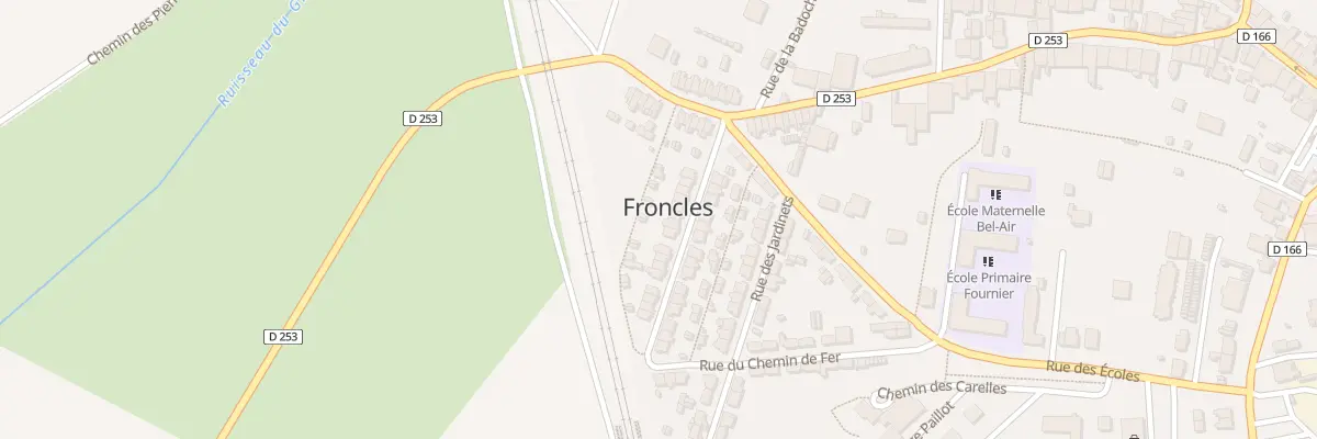 Plan du 10 Rue des Pensees à Froncles