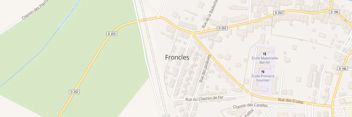 Plan du 8 Rue des Pensees à Froncles