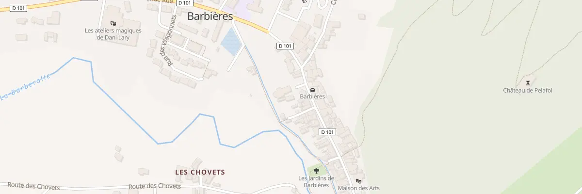 Plan du 410 Grande Rue à Barbières