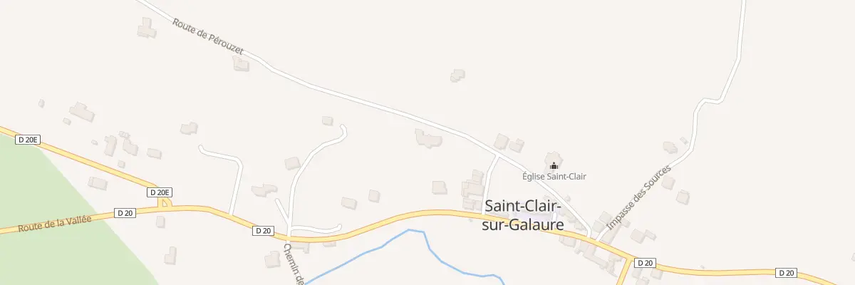 Plan du 195 Rte de Perouzet à Saint-Clair-sur-Galaure