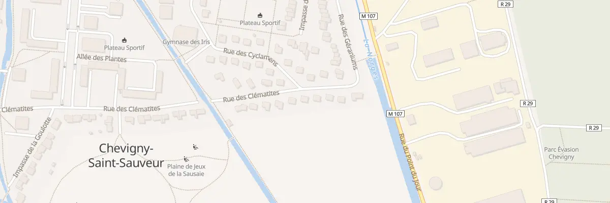 Plan du 7 Rue des Cyclamens à Chevigny-Saint-Sauveur