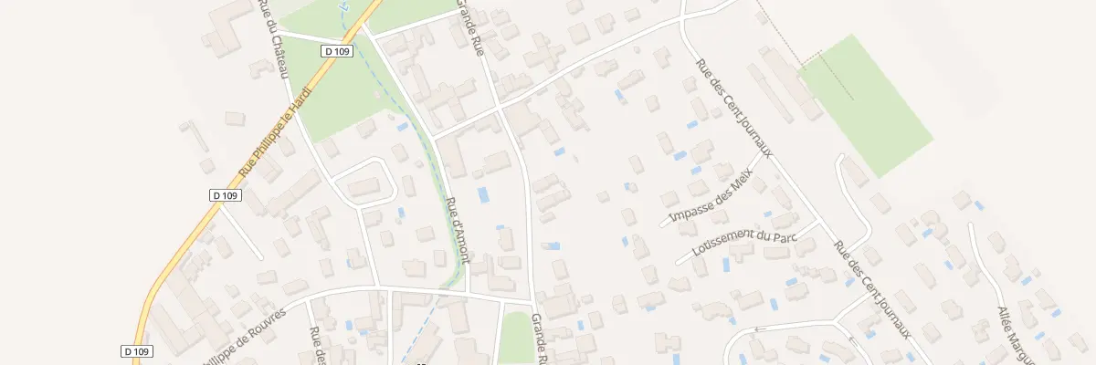 Plan du 24 Gr Grande Rue à Rouvres-en-Plaine