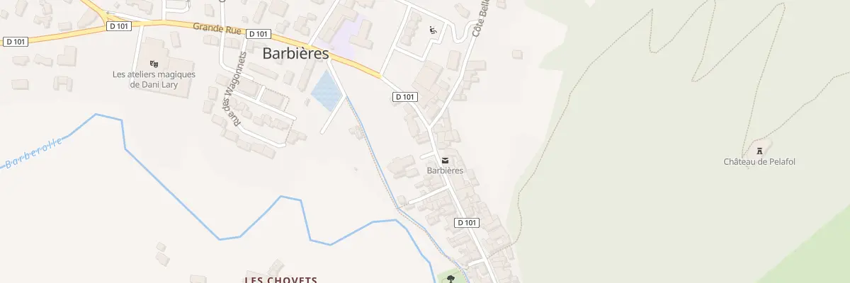 Plan du 390 Grande Rue à Barbières