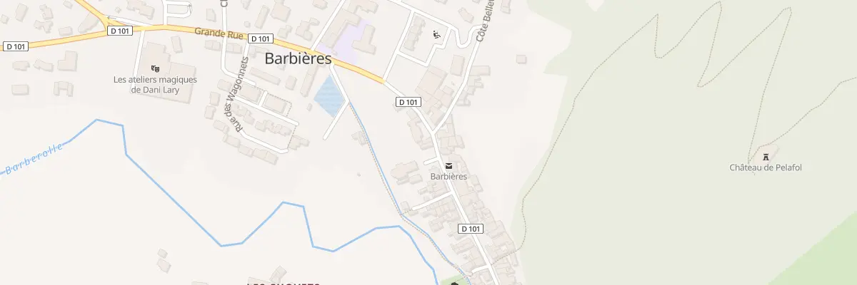 Plan du 380 Grande Rue à Barbières