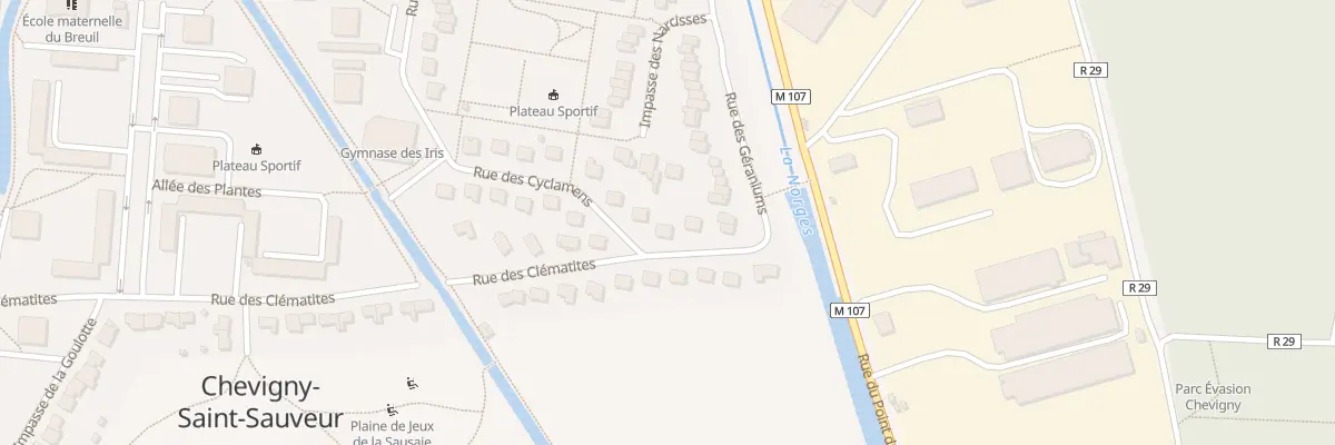 Plan du 6 Rue des Cyclamens à Chevigny-Saint-Sauveur