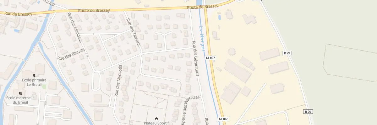 Plan du 12 Rue des Géraniums à Chevigny-Saint-Sauveur