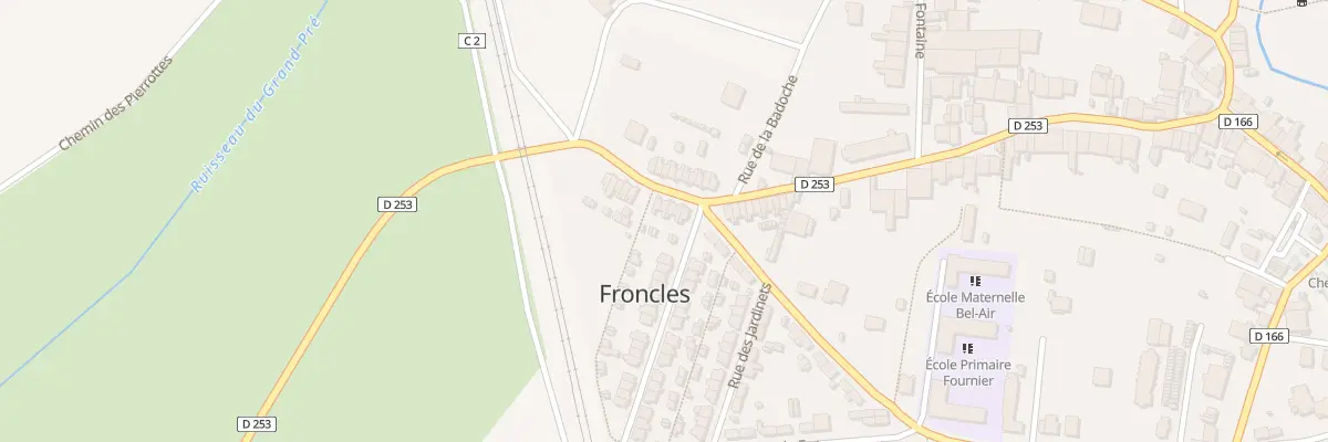 Plan du 14 Rue du Gen Leclerc à Froncles