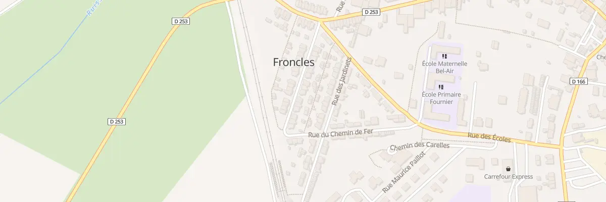 Plan du 19 Rue des Pensees à Froncles