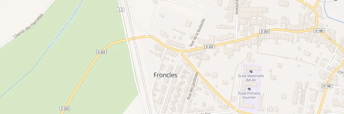 Plan du 16 Rue du Gen Leclerc à Froncles