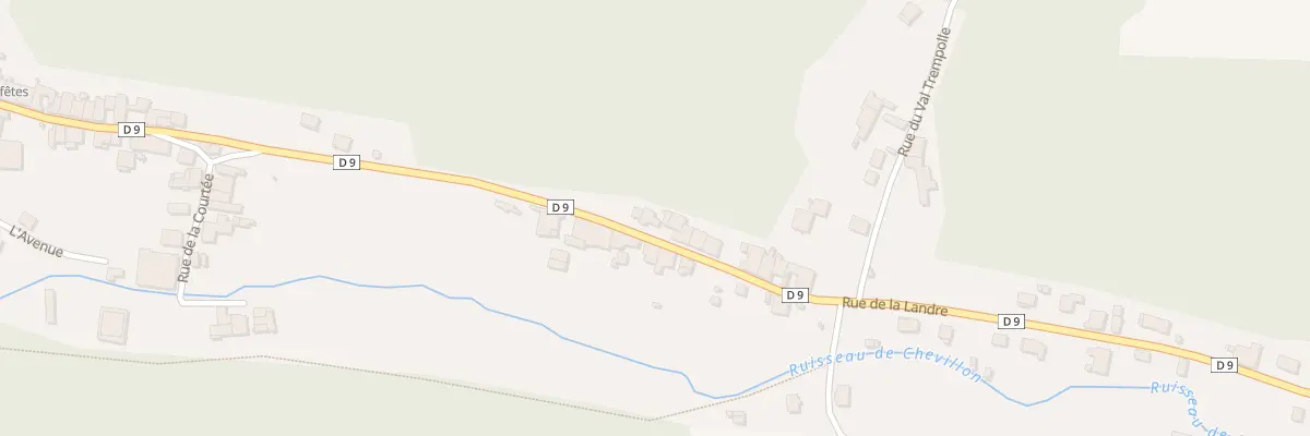 Plan du 3 Rue de la Cherriere à Chevillon