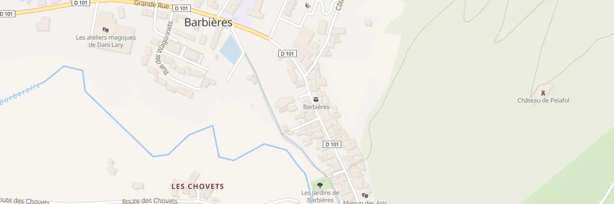 Plan du 420 Grande Rue à Barbières