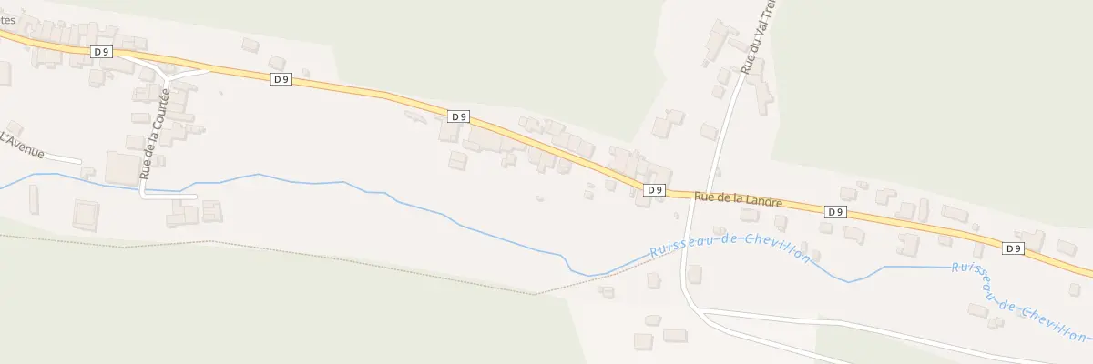 Plan du 16 Rue de la Cherriere à Chevillon