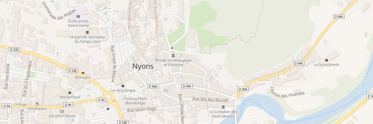 Plan du 20 Rue des Alpes à Nyons