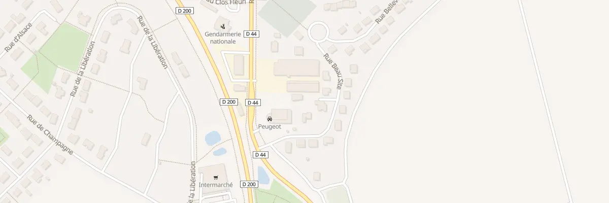 Plan du 6 Rue Beau Site à Bologne
