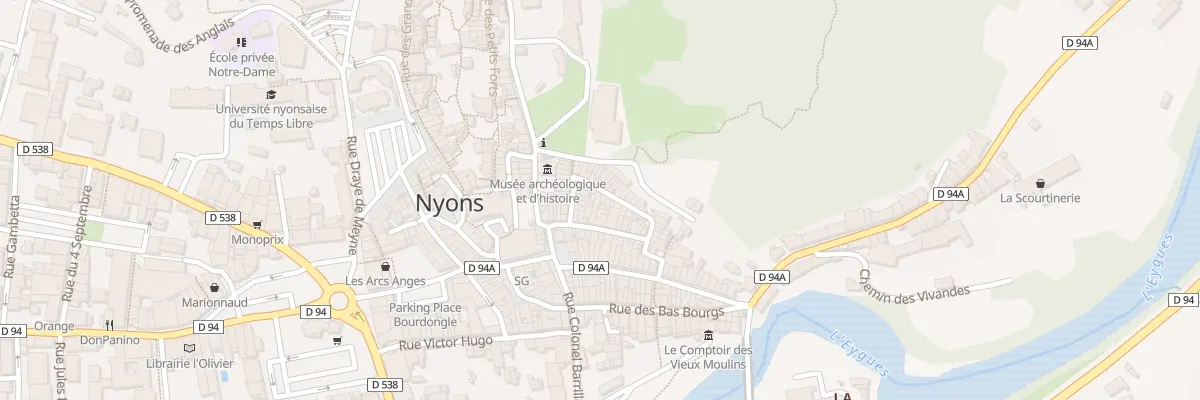Plan du 24 Rue des Alpes à Nyons