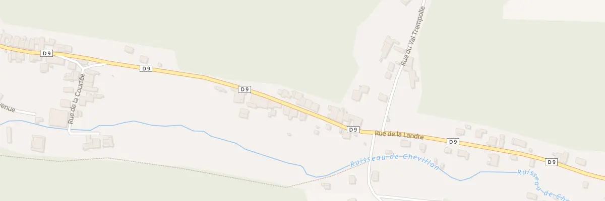 Plan du 5 Rue de la Cherriere à Chevillon