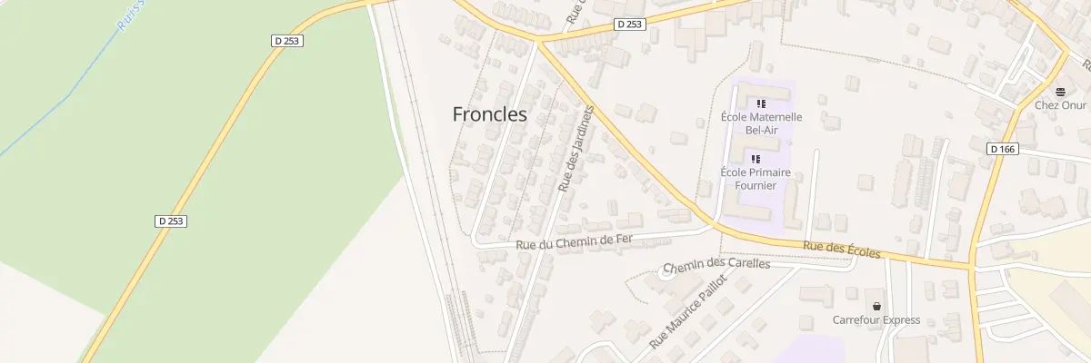 Plan du 14 Rue des Jardinets à Froncles