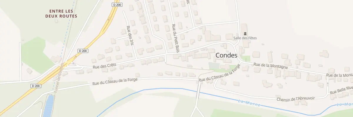 Plan du 13 Rue des Crêts à Condes