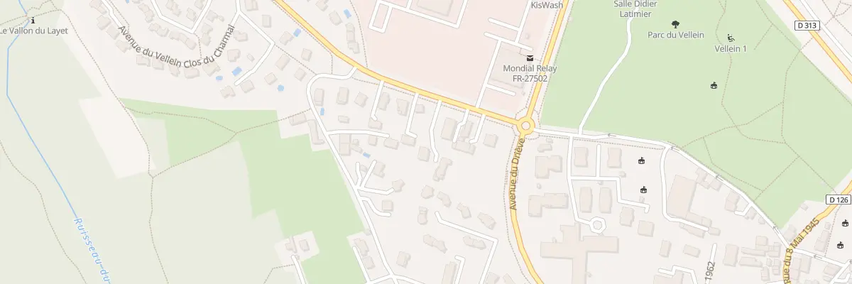 Plan du 47 Av du Vellein à Villefontaine