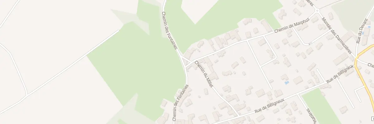 Plan du 374 Che de Marphoz à Bourg-Saint-Christophe