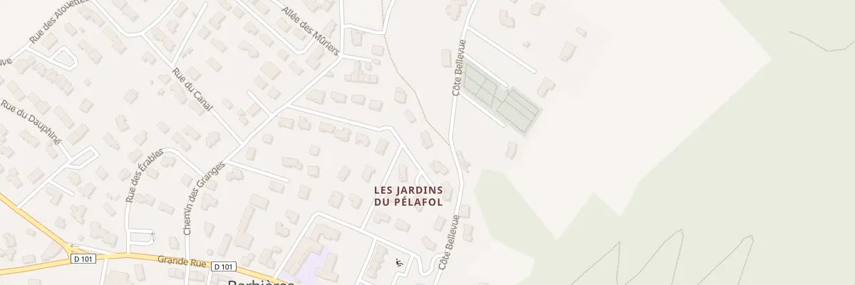 Plan du 155 All Chante-cailles à Barbières
