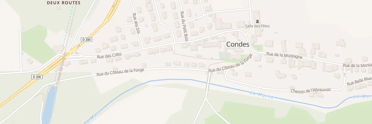 Plan du 6 Rue du Côteau de la Forge à Condes