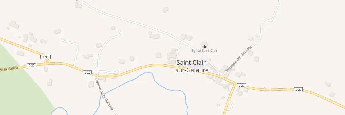 Plan du 15 Mte de la Cure à Saint-Clair-sur-Galaure