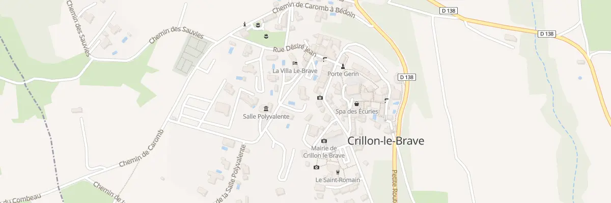 Plan du 186 Rue de la Salle Polyvalente à Crillon-le-Brave