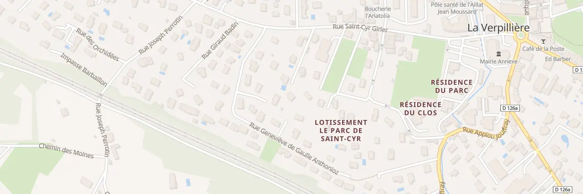Plan du 114 Rue Saint-cyr-girier à La Verpillière