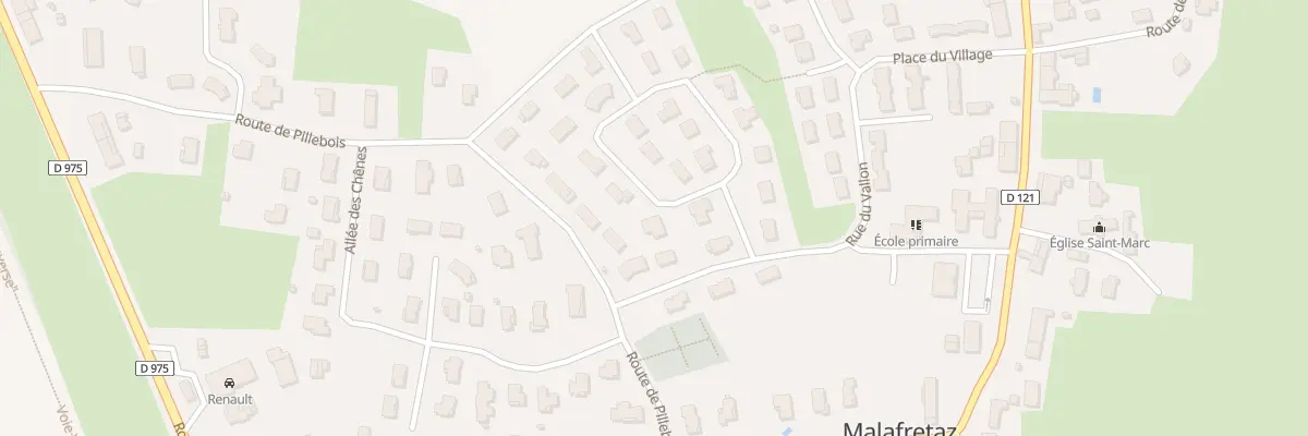 Plan du 101 Rue des Aubépines à Malafretaz