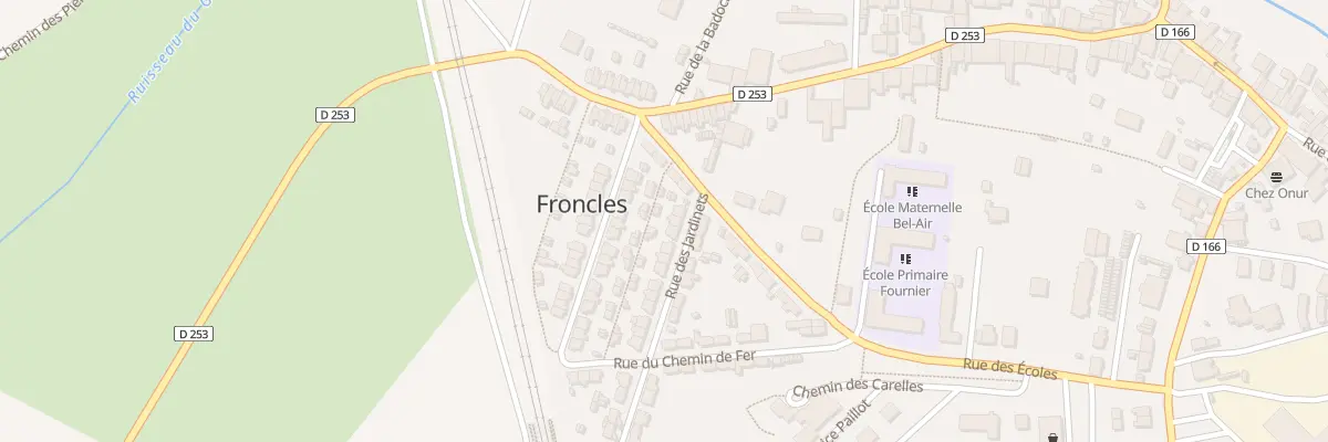 Plan du 4 Rue des Jardinets à Froncles