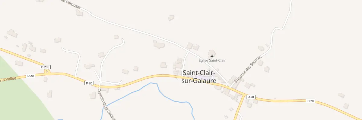 Plan du 43 Mte de la Cure à Saint-Clair-sur-Galaure