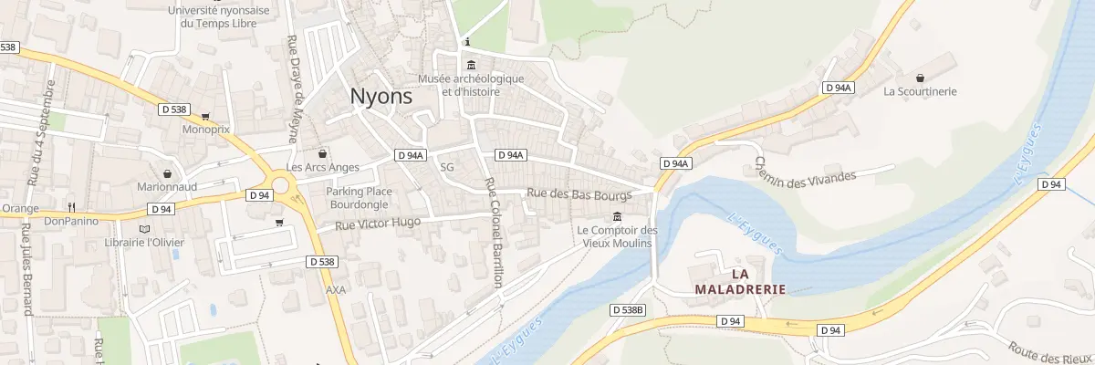 Plan du 21 Rue des Bas Bourgs à Nyons