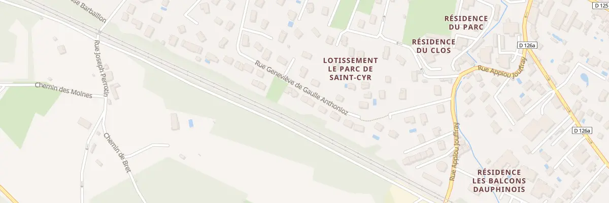 Plan du 24 Rue Genev de Gaulle Anthonioz à La Verpillière