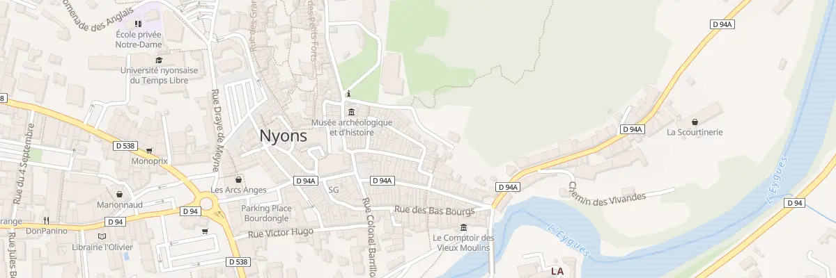 Plan du 55 Rue des Alpes à Nyons