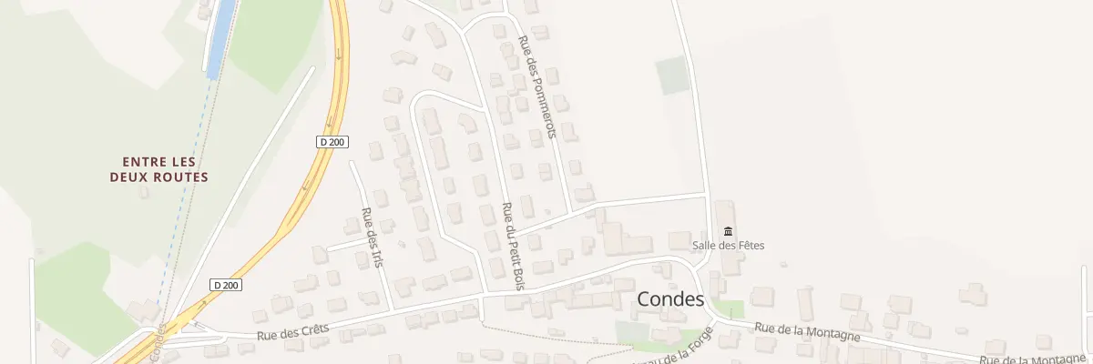 Plan du 1 Rue des Pommerots à Condes