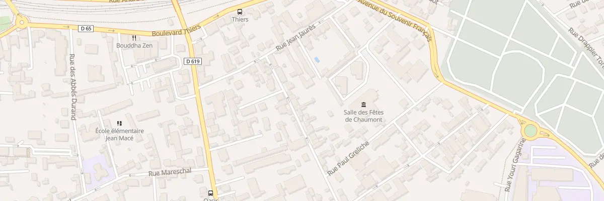 Plan du 11 Rue du Patronage Laïque à Chaumont