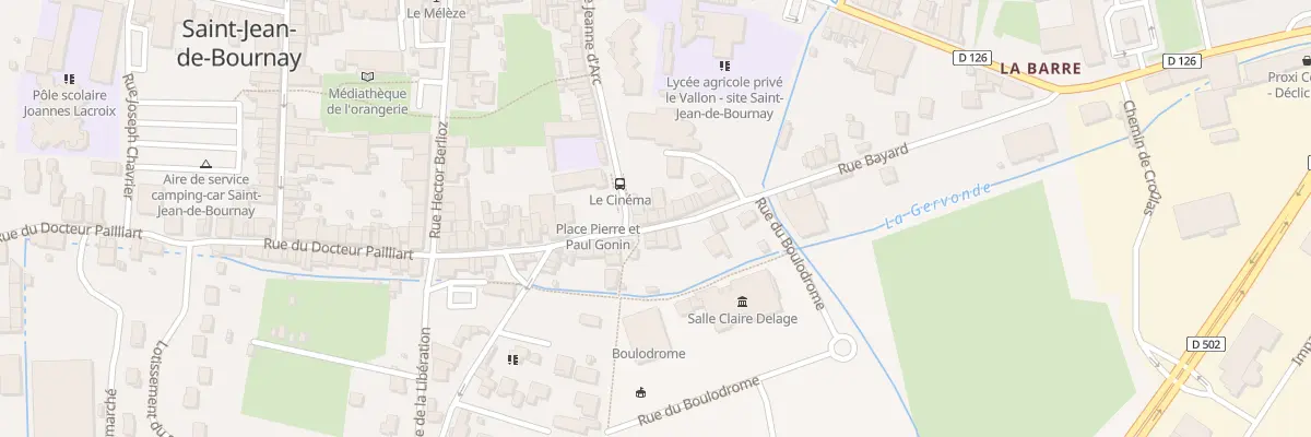 Plan du 4 Rue de la Gervonde à Saint-Jean-de-Bournay