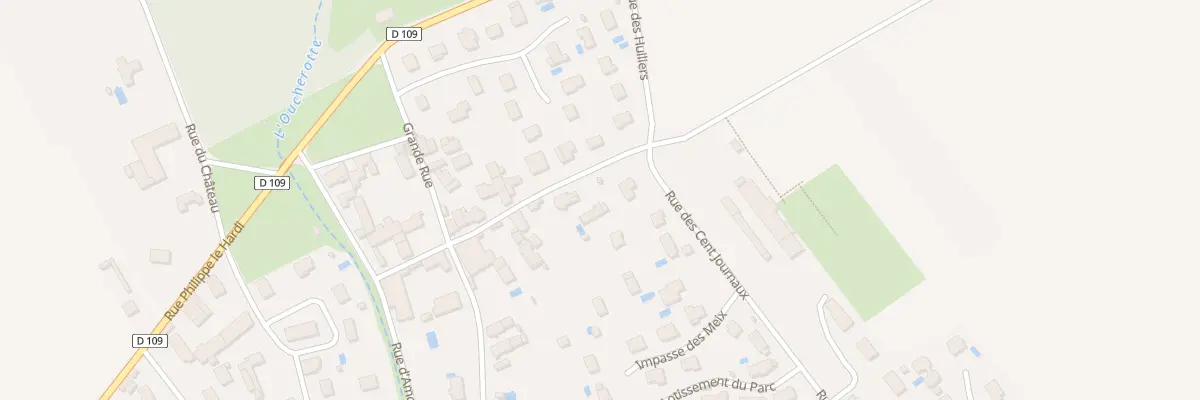 Plan du 10 Rue de la Cretagne à Rouvres-en-Plaine