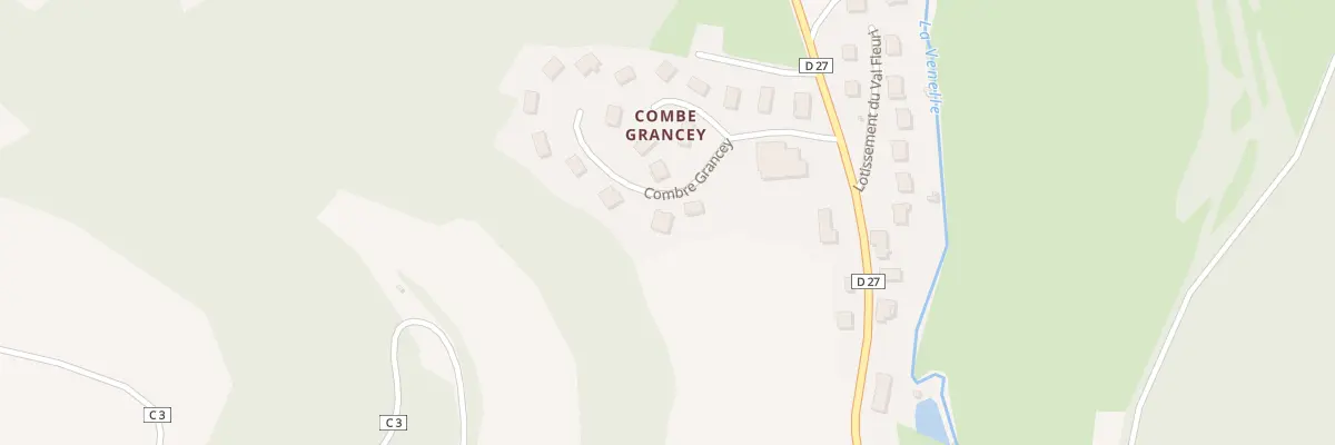 Plan du 5 Combe Grancey à Vernois-lès-Vesvres