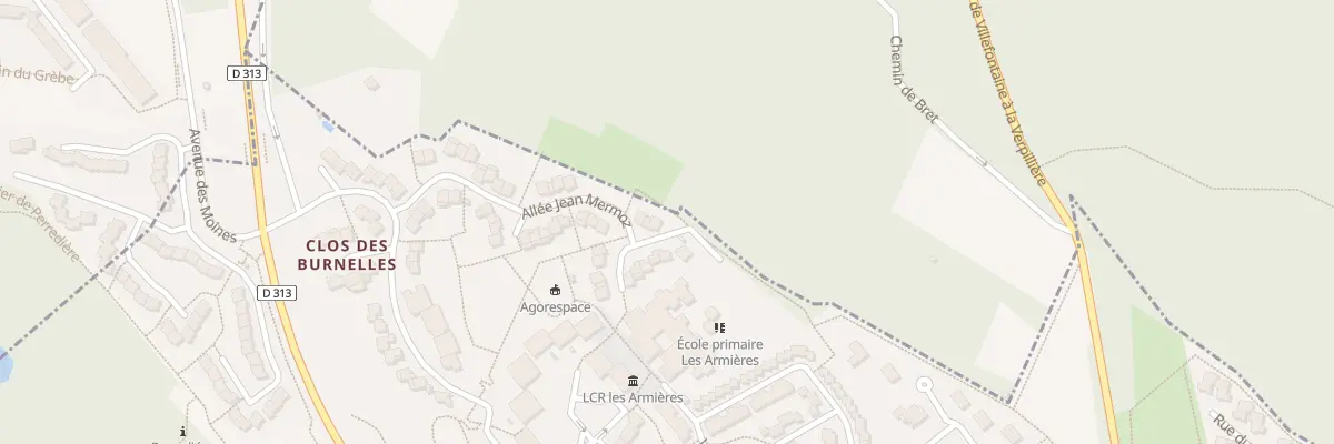 Plan du 21 Mte Jean Mermoz à Villefontaine