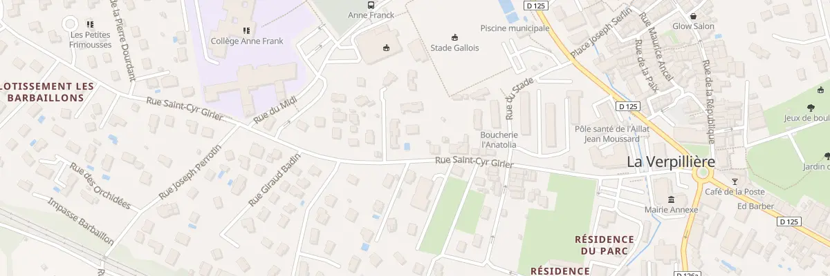 Plan du 302 Rue Saint-cyr-girier à La Verpillière