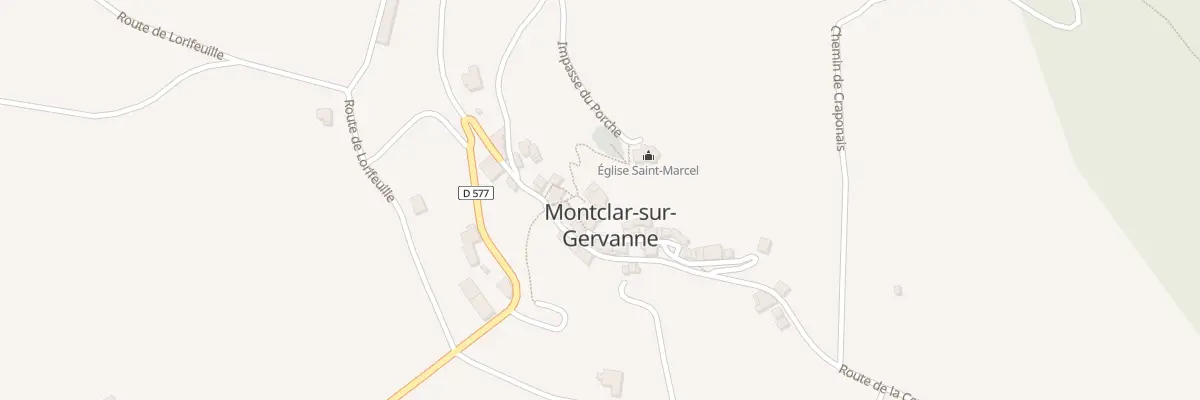 Plan du 5016 Le Village à Montclar-sur-Gervanne