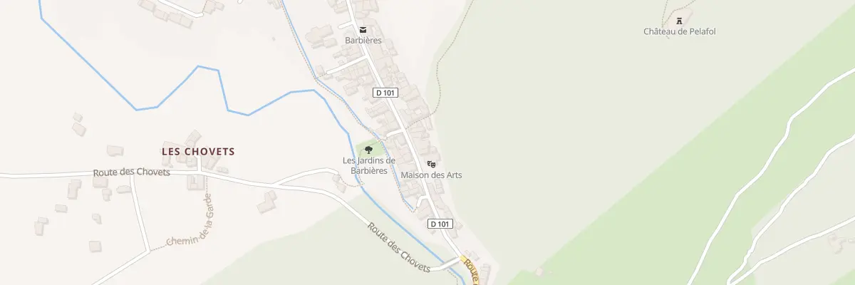 Plan du 585 Grande Rue à Barbières