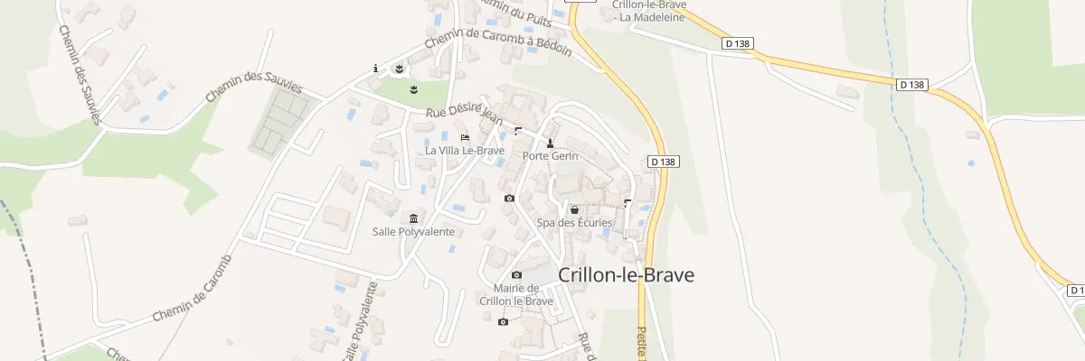 Plan du 87 Rue Eglise à Crillon-le-Brave