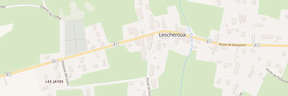Plan du 54 Rte de Foissiat à Lescheroux