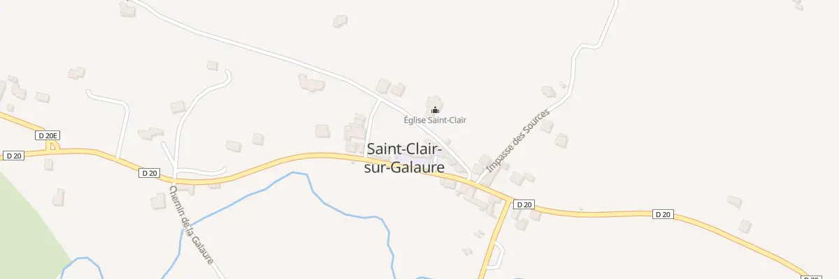 Plan du 65 Rte de Perouzet à Saint-Clair-sur-Galaure