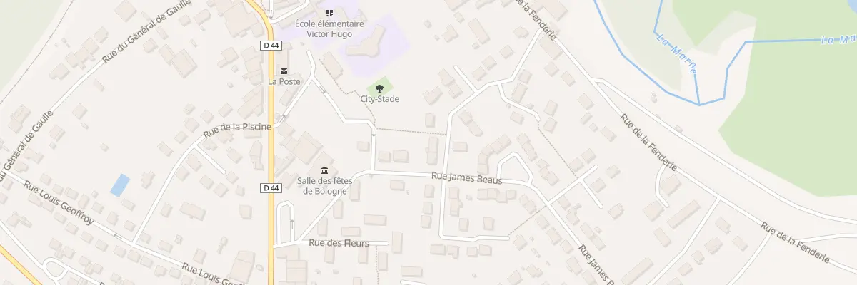 Plan du 20 Rue de la Marne à Bologne